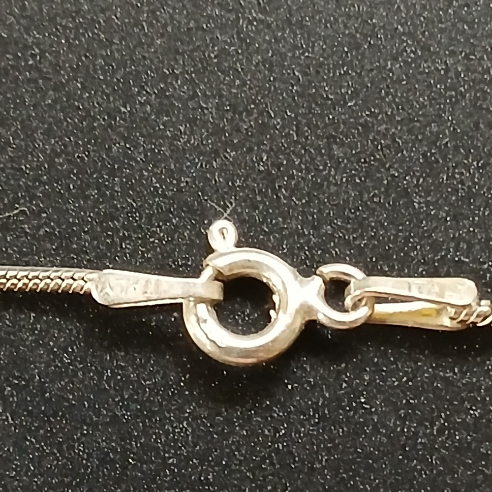 ✨️Bali Carnelian 925 SS Oxidized Pendant With 1 mm 925 Snake Chain✨️ - Picture 10 of 11